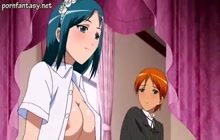 Teen anime babe with hot tits 