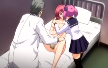 Doctor having fun with 2 hentai girls