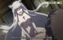 Anime Babe Gives A Tit Job And A Blowjob
